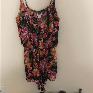 Floral print romper